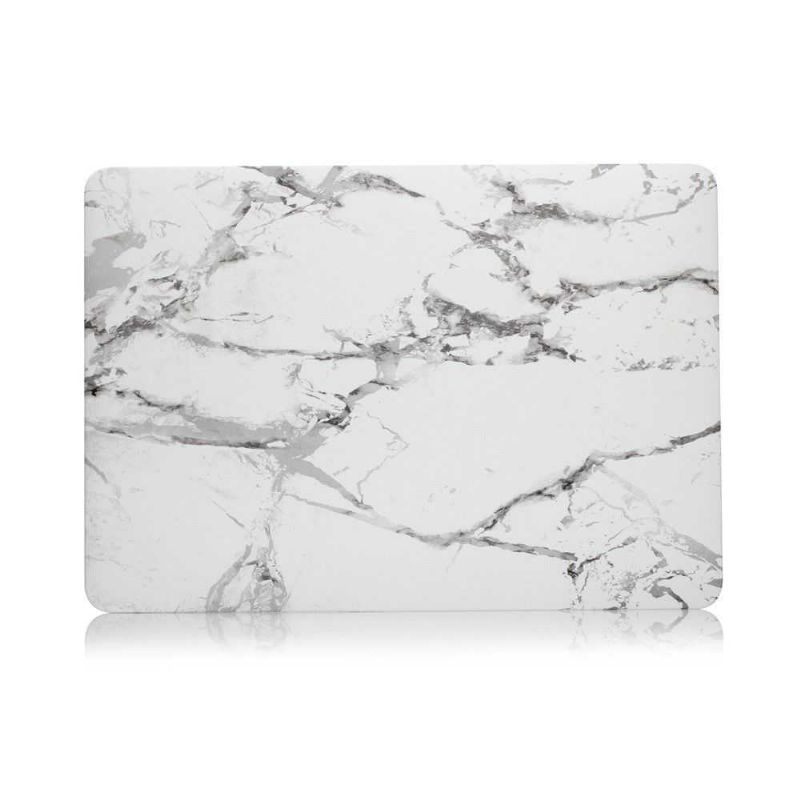 Pouzdro Na Macbook Pro 15 / Mramorová Dotyková Lišta – Bílá