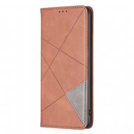 Kožené Pouzdro Folio Na Realme C53 Geometrický Vzor