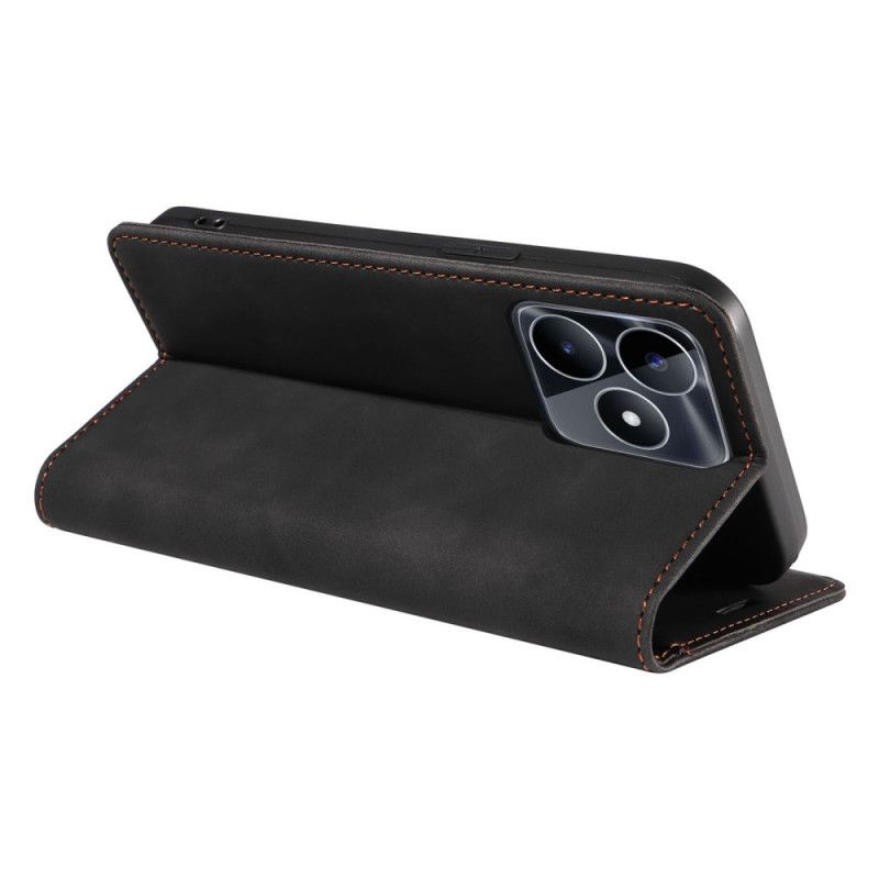 Kožené Pouzdro Realme C53 Kryty Na Mobil Rfid Blokovací Betopnice