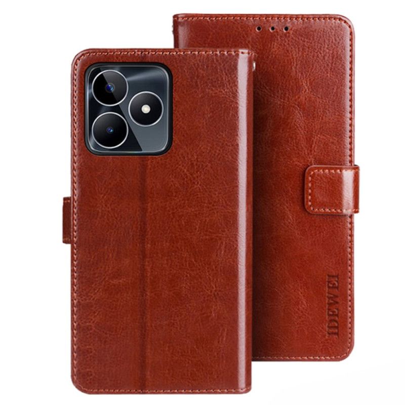 Kožený Kryt Na Realme C53 Umělá Kůže Idewei