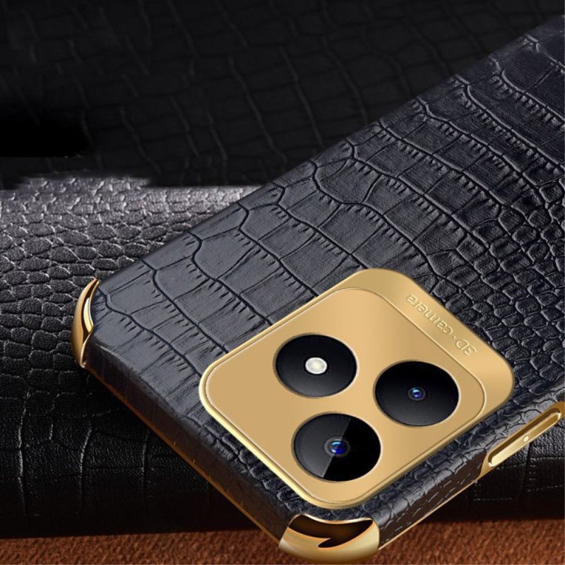 Kryt Realme C53 Držák Na Prsten S Krokodýlí Texturou