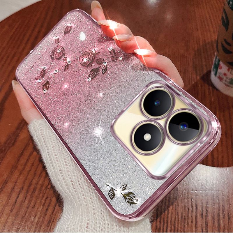 Kryt Realme C53 Držák S Třpytkami A Kamínky Kadem