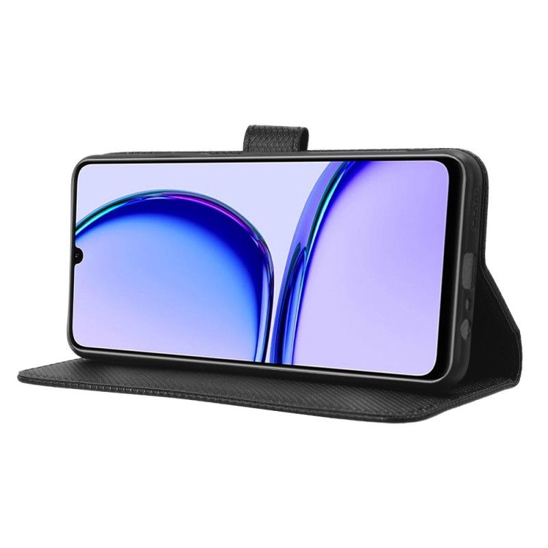 Peněženková Pouzdra Realme C53 Kryty Na Mobil Texturovaný S Popruhem