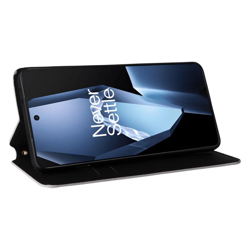 Kožené Pouzdro Folio Na Oneplus 13r 3d Diamanty