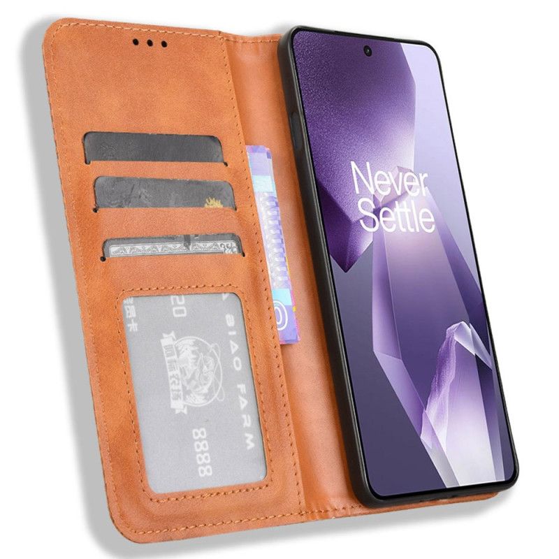 Kožené Pouzdro Folio Na Oneplus 13r Vintage Okraj