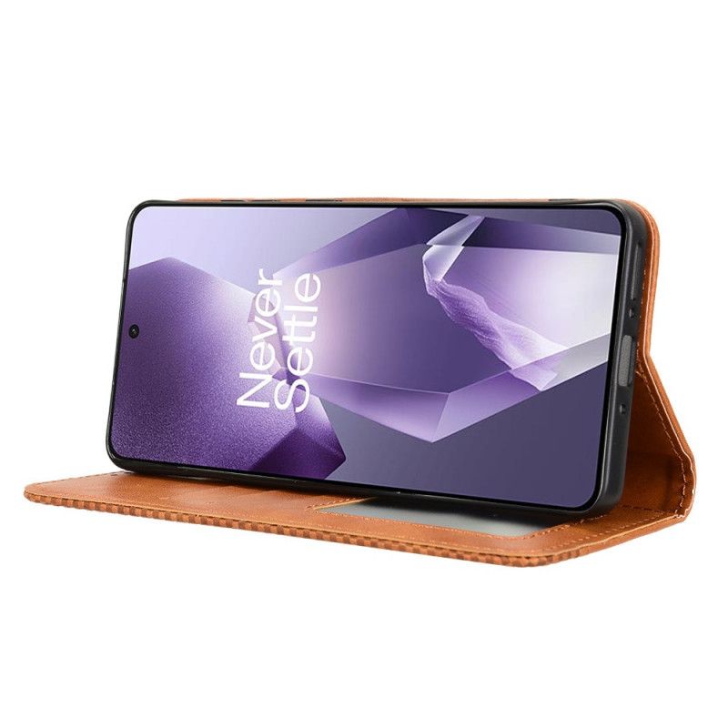 Kožené Pouzdro Folio Na Oneplus 13r Vintage Okraj