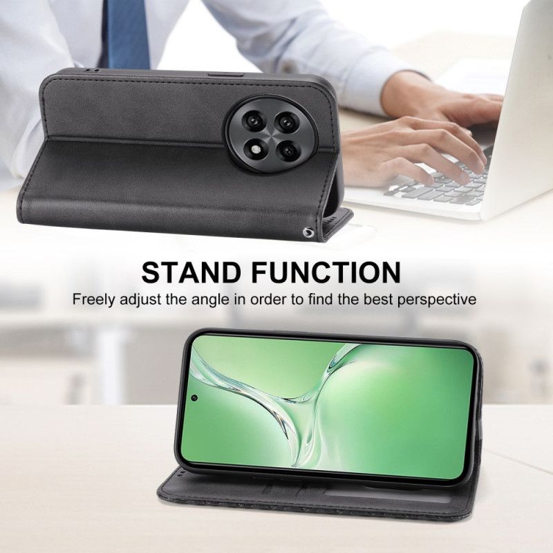 Kožené Pouzdro Folio Oneplus 13r Řemínek S Diamantovým Vzorem