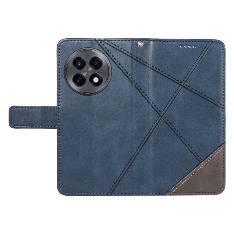 Kožený Kryt Oneplus 13r Geometrický Design