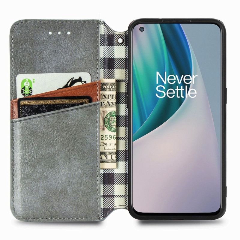 Flipové Pouzdro Na OnePlus Nord N10 Držák Karty Kub Design