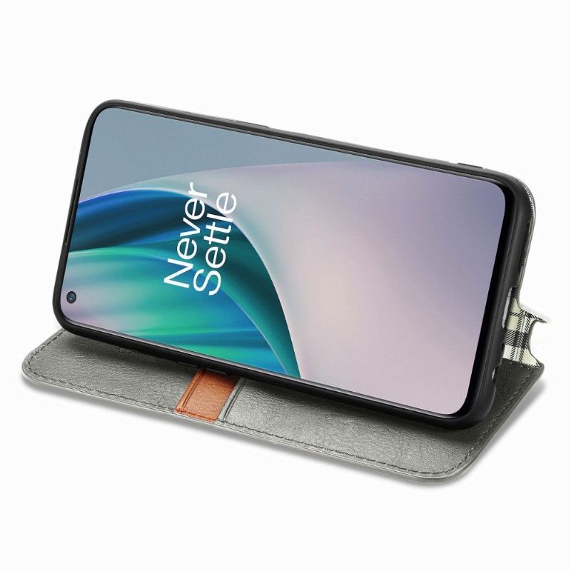 Flipové Pouzdro Na OnePlus Nord N10 Držák Karty Kub Design
