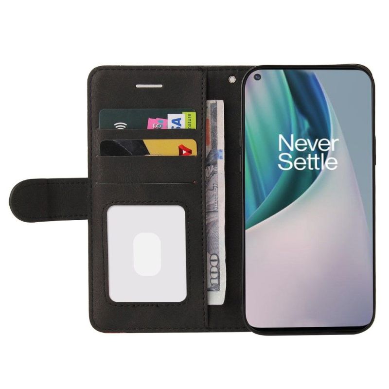 Flipové Pouzdro Na OnePlus Nord N10 Dvoubarevné Umělecké