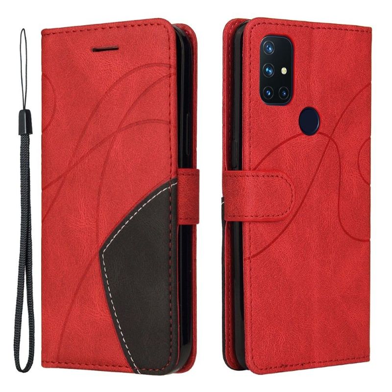 Flipové Pouzdro Na OnePlus Nord N10 Dvoubarevné Umělecké