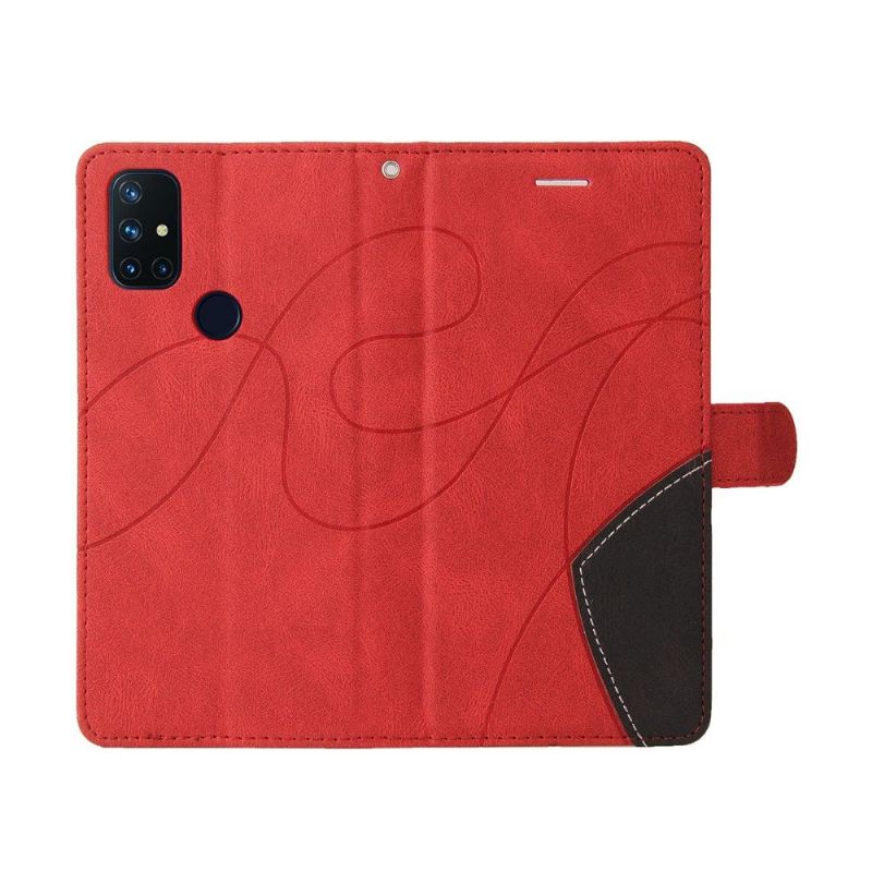 Flipové Pouzdro Na OnePlus Nord N10 Dvoubarevné Umělecké