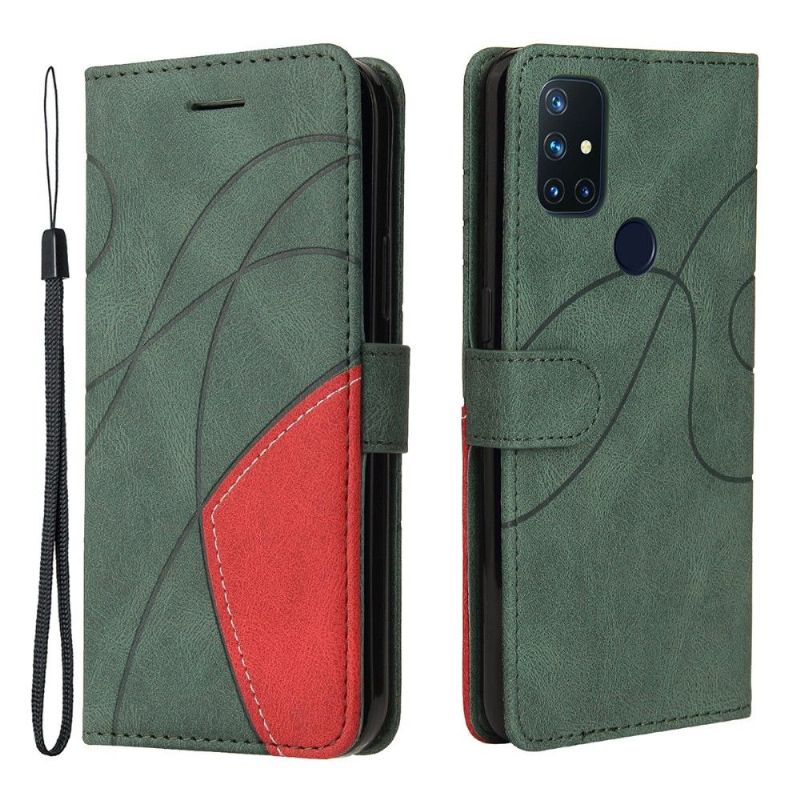 Flipové Pouzdro Na OnePlus Nord N10 Dvoubarevné Umělecké