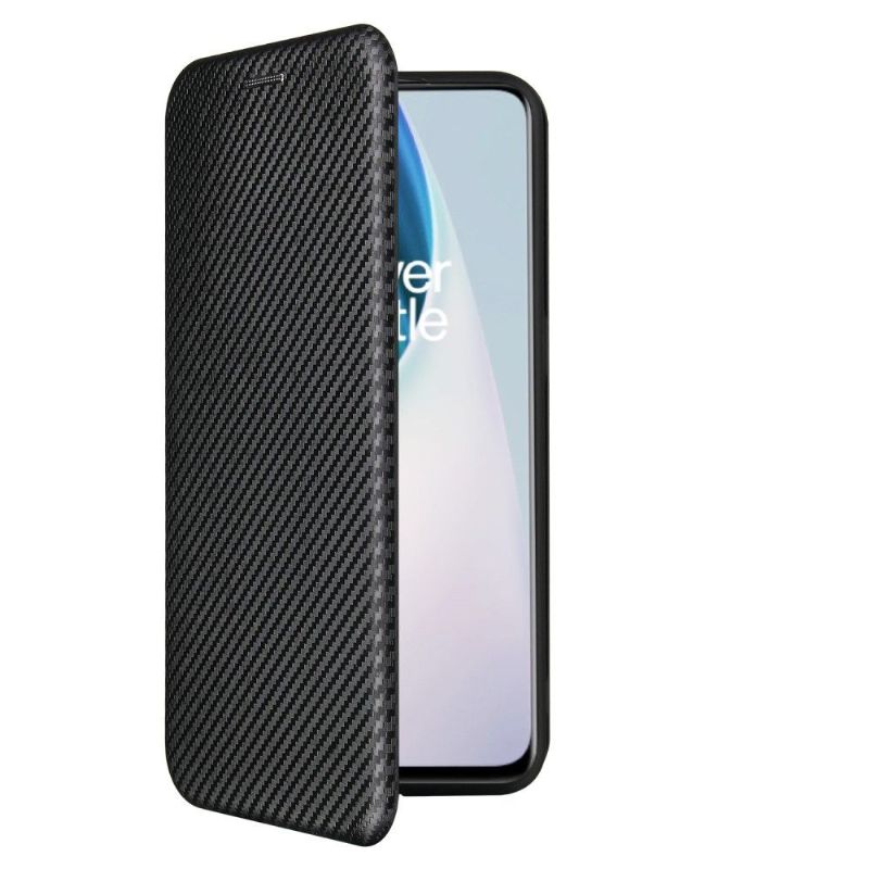 Flipové Pouzdro Na OnePlus Nord N10 Efekt Uhlíkových Vláken