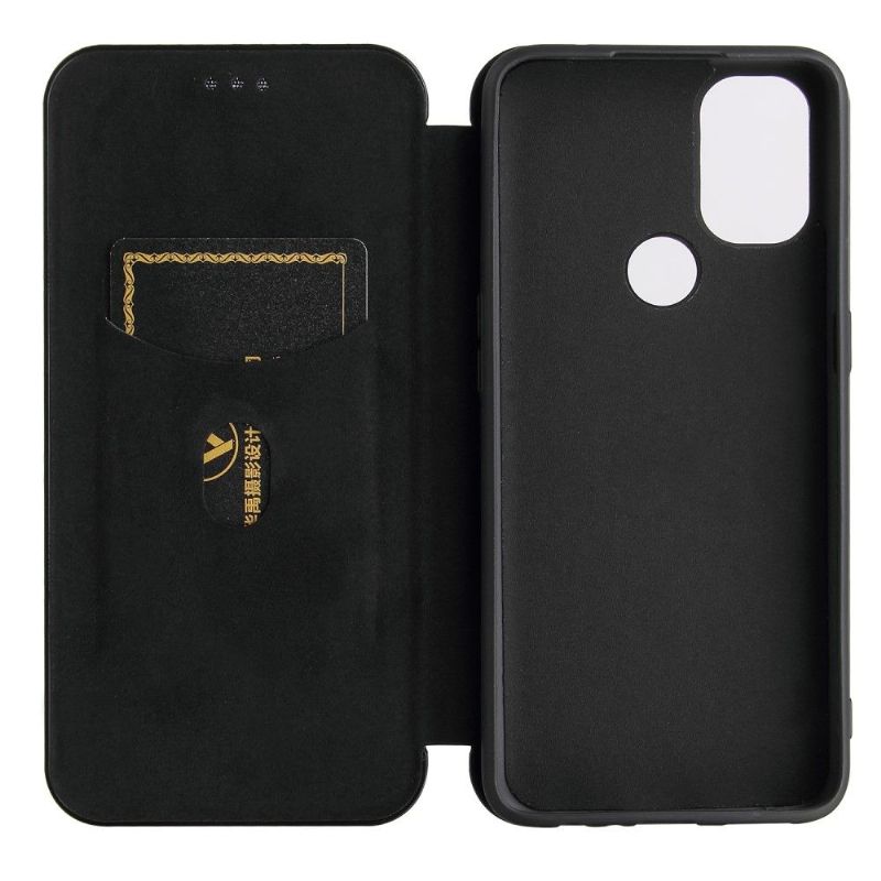 Flipové Pouzdro Na OnePlus Nord N10 Efekt Uhlíkových Vláken