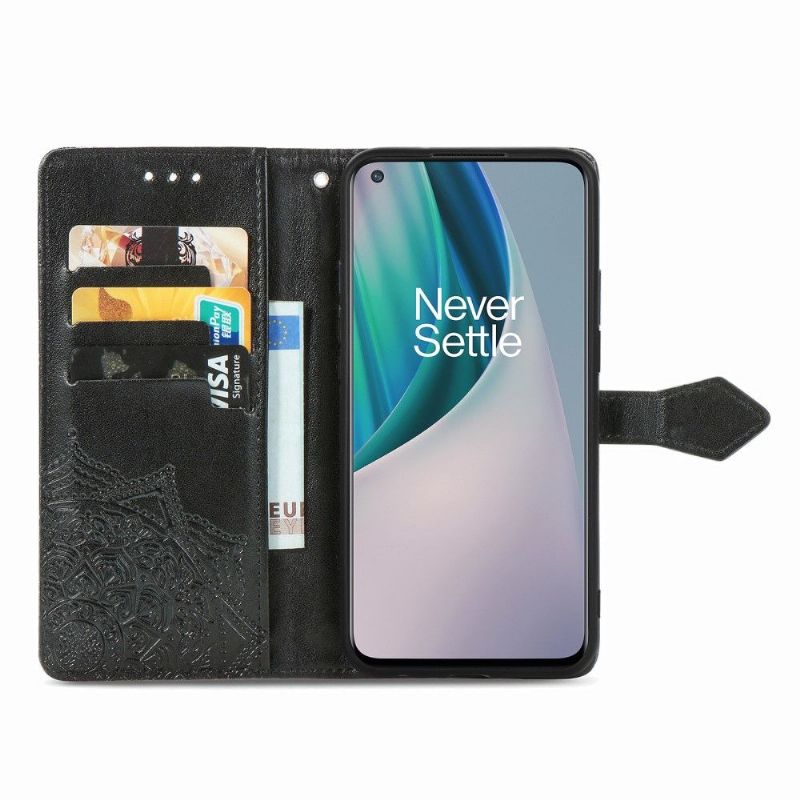 Flipové Pouzdro Na OnePlus Nord N10 Mandala Reliéf Z Umělé Kůže