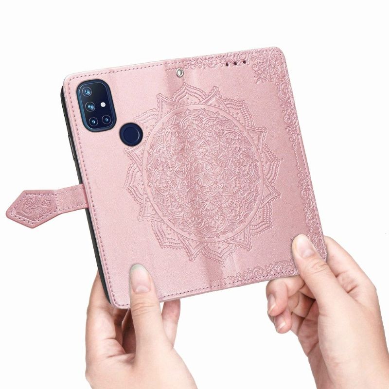 Flipové Pouzdro Na OnePlus Nord N10 Mandala Reliéf Z Umělé Kůže