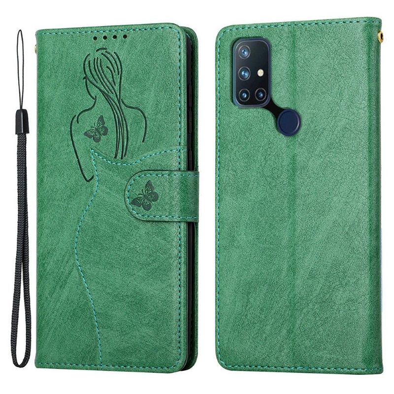 Flipové Pouzdro Na OnePlus Nord N10 Prémiová Ilustrační Dívka