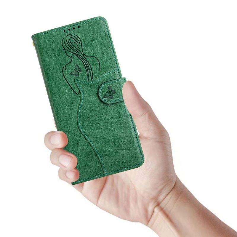 Flipové Pouzdro Na OnePlus Nord N10 Prémiová Ilustrační Dívka