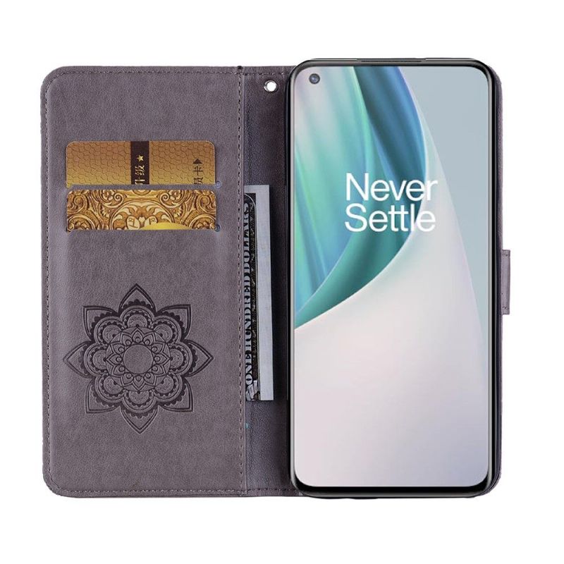 Flipové Pouzdro Na OnePlus Nord N10 Reliéfní Sova