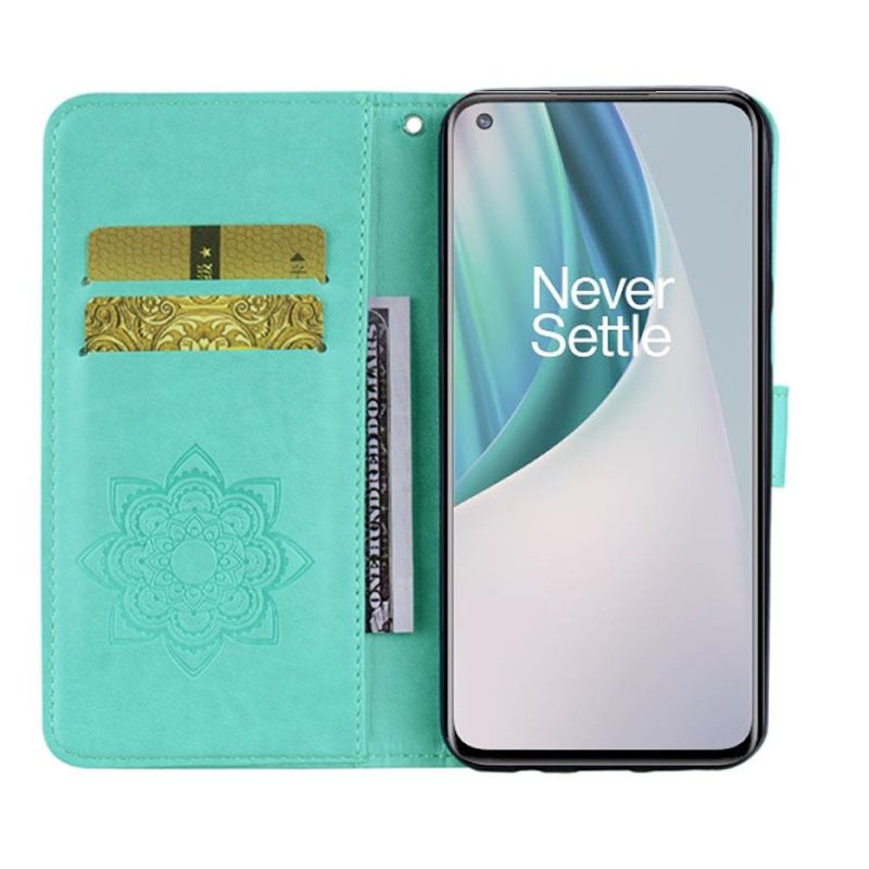 Flipové Pouzdro Na OnePlus Nord N10 Reliéfní Sova