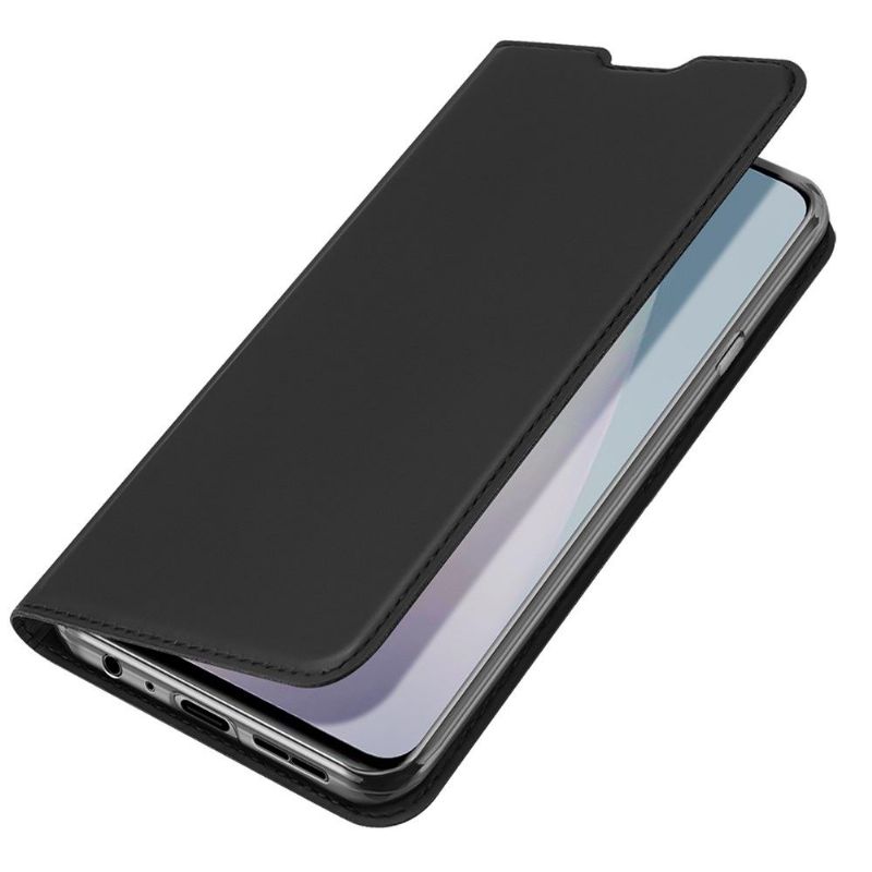 Kožené Pouzdro Na OnePlus Nord N10 Obchodní Saténový Efekt