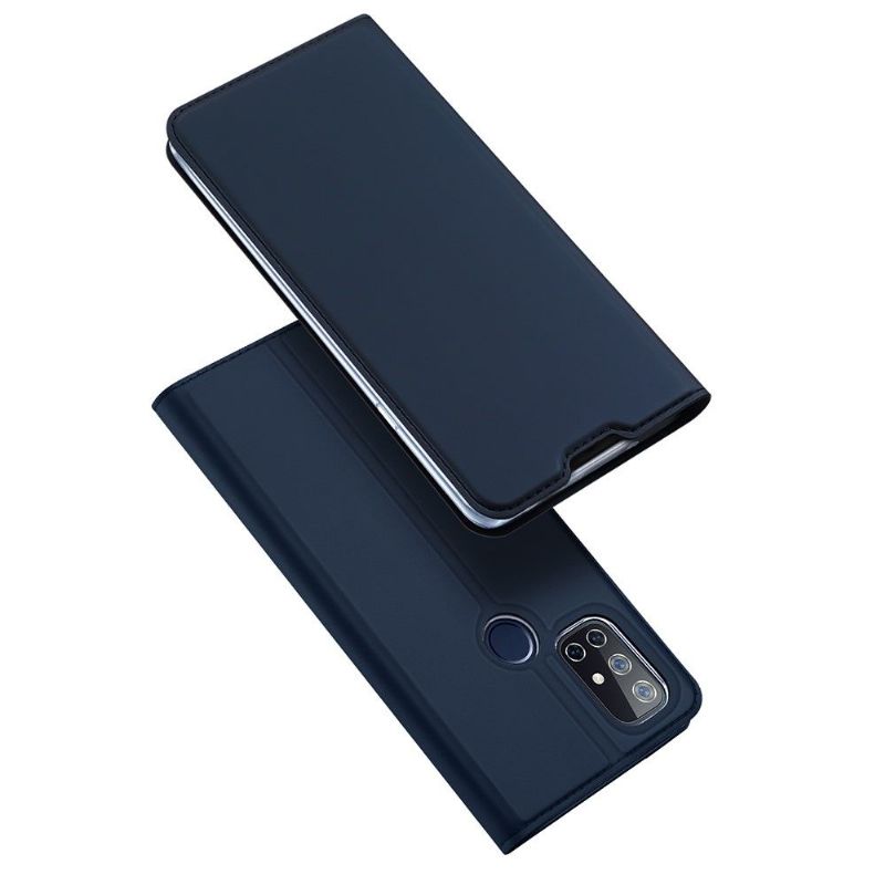 Kožené Pouzdro Na OnePlus Nord N10 Obchodní Saténový Efekt