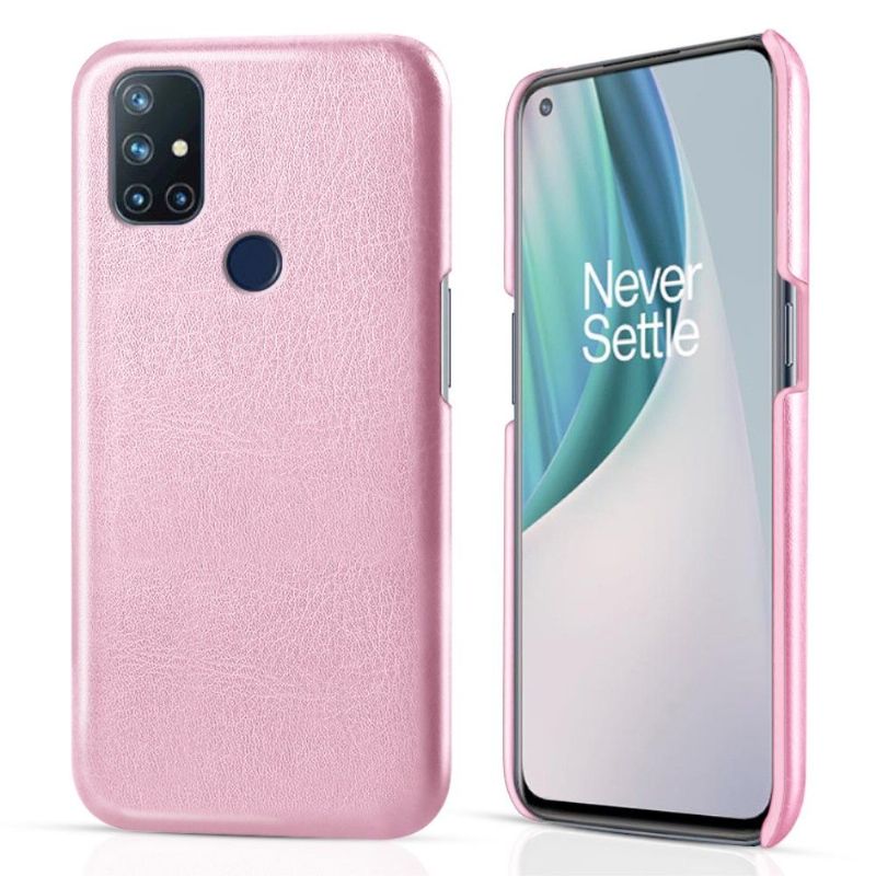 Kryty Na Mobil Na OnePlus Nord N10 Kožený Efekt Ksq