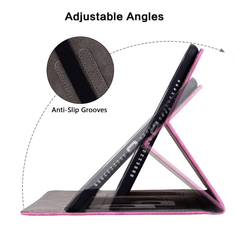 Pouzdro Xiaomi Pad 6 Pro Růžový Kožený Efekt