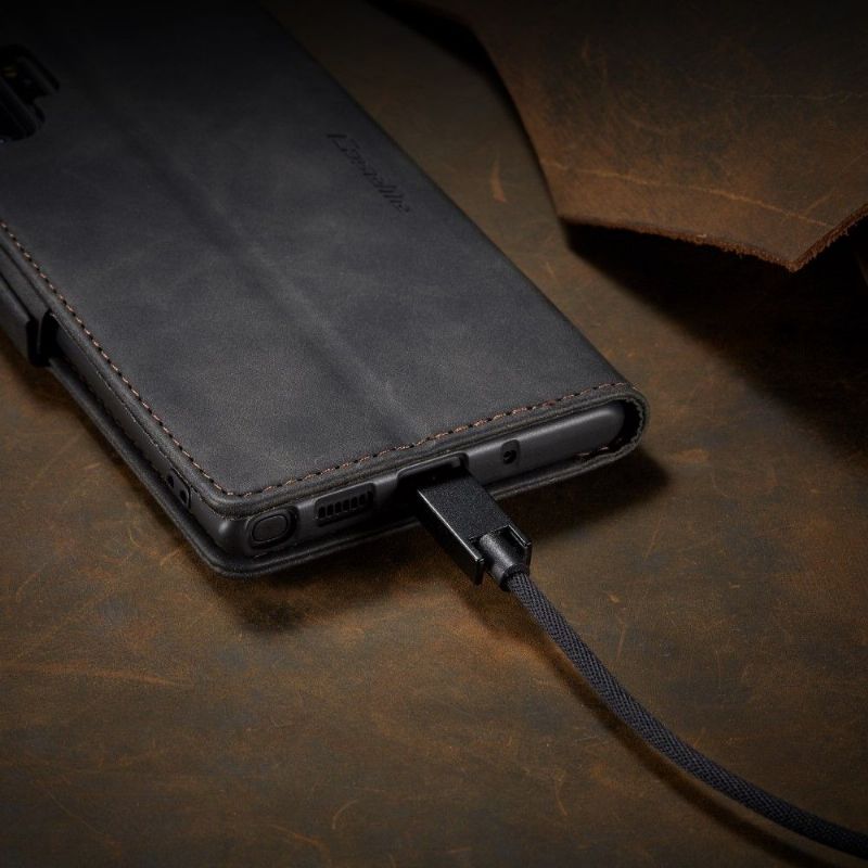 Flipové Pouzdro Na Samsung Galaxy Note 10+ / Note 10+ 5G Golia Z Imitace Kůže