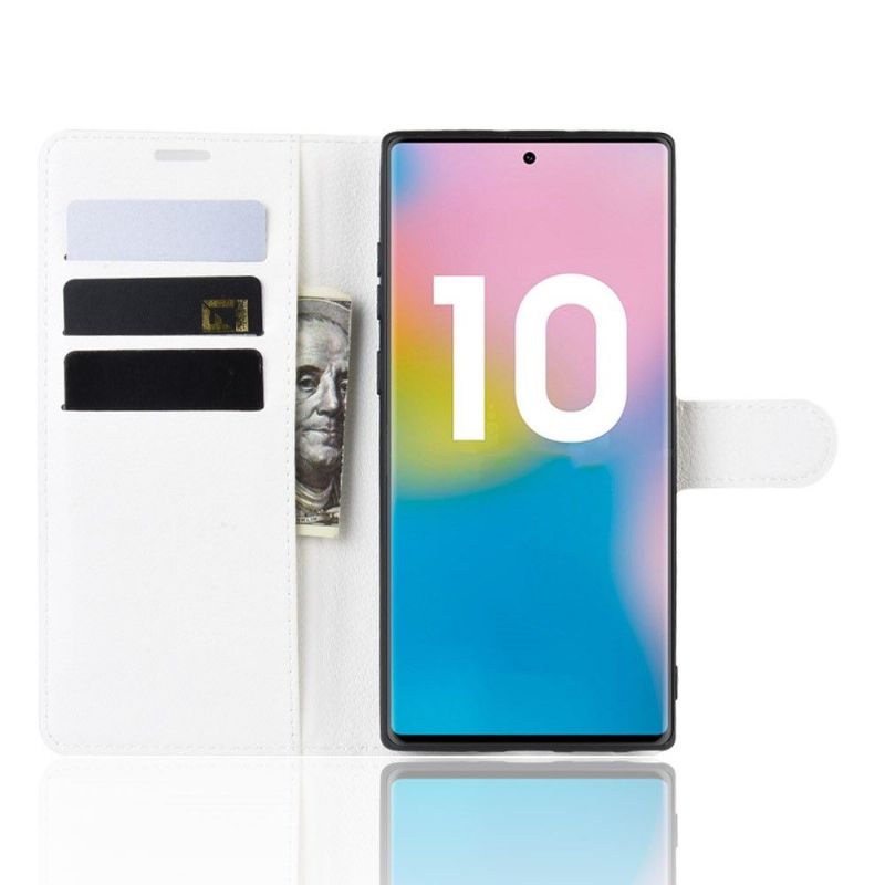 Kožené Pouzdro Na Samsung Galaxy Note 10+ / Note 10+ 5G Peněženkové Pouzdro Styl Kůže