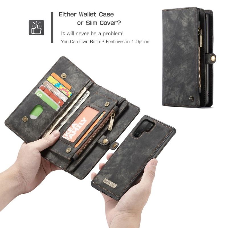 Kryt Flipové Pouzdro Na Samsung Galaxy Note 10+ / Note 10+ 5G 2v1 Magnetický