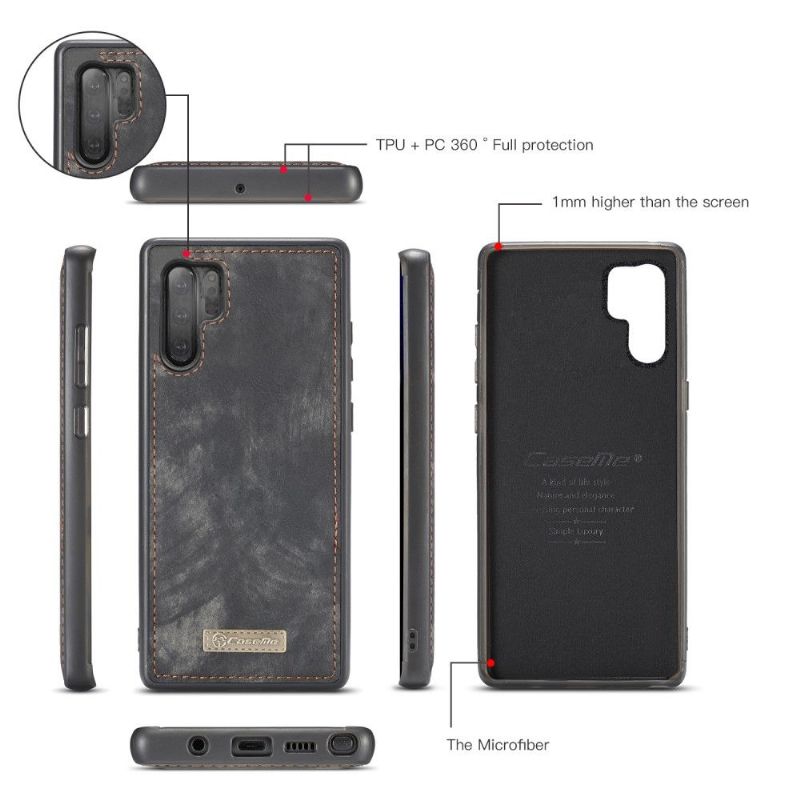 Kryt Flipové Pouzdro Na Samsung Galaxy Note 10+ / Note 10+ 5G 2v1 Magnetický