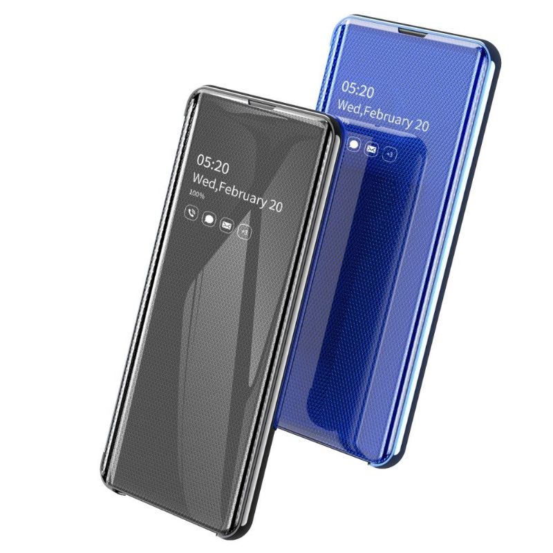 Kryt Na Samsung Galaxy Note 10+ / Note 10+ 5G Flipové Pouzdro Zrcadlový Efekt