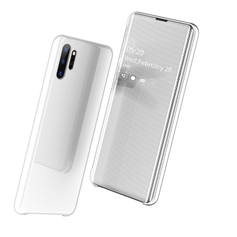 Kryt Na Samsung Galaxy Note 10+ / Note 10+ 5G Flipové Pouzdro Zrcadlový Efekt