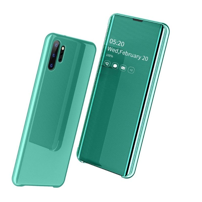 Kryt Na Samsung Galaxy Note 10+ / Note 10+ 5G Flipové Pouzdro Zrcadlový Efekt