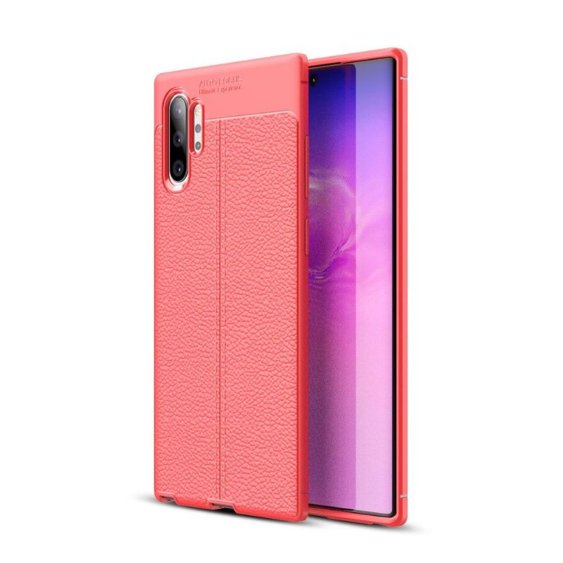 Kryt Na Samsung Galaxy Note 10+ / Note 10+ 5G Gel Pro Konečnou Úpravu Umělé Kůže