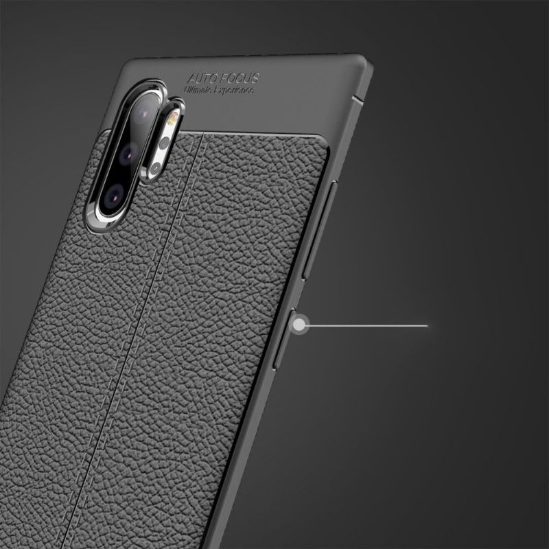 Kryt Na Samsung Galaxy Note 10+ / Note 10+ 5G Gel Pro Konečnou Úpravu Umělé Kůže