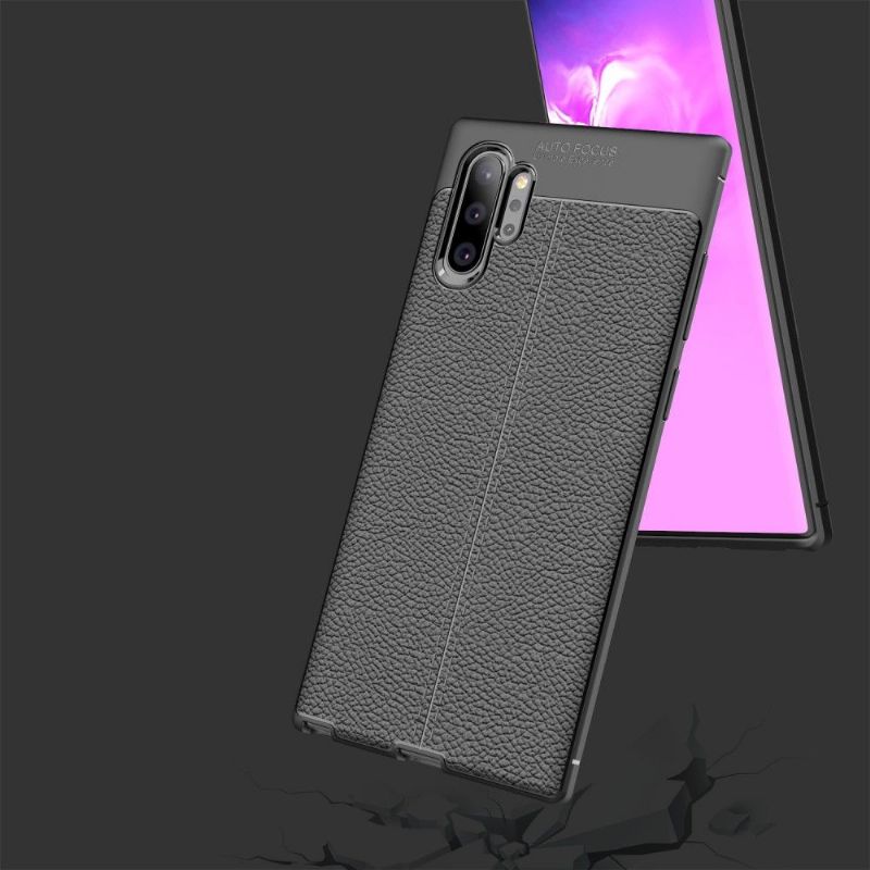 Kryt Na Samsung Galaxy Note 10+ / Note 10+ 5G Gel Pro Konečnou Úpravu Umělé Kůže