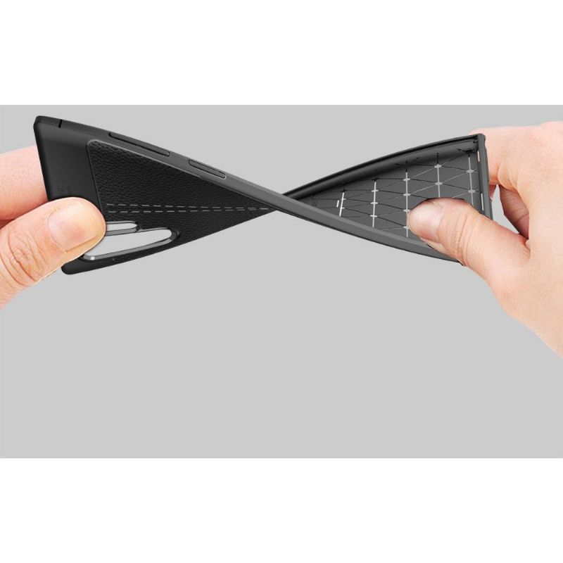 Kryt Na Samsung Galaxy Note 10+ / Note 10+ 5G Gel Pro Konečnou Úpravu Umělé Kůže