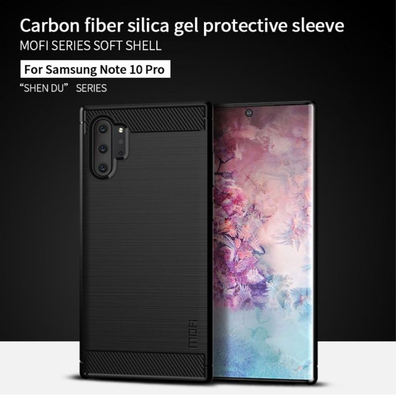 Kryt Na Samsung Galaxy Note 10+ / Note 10+ 5G Kartáčovaný Mofi