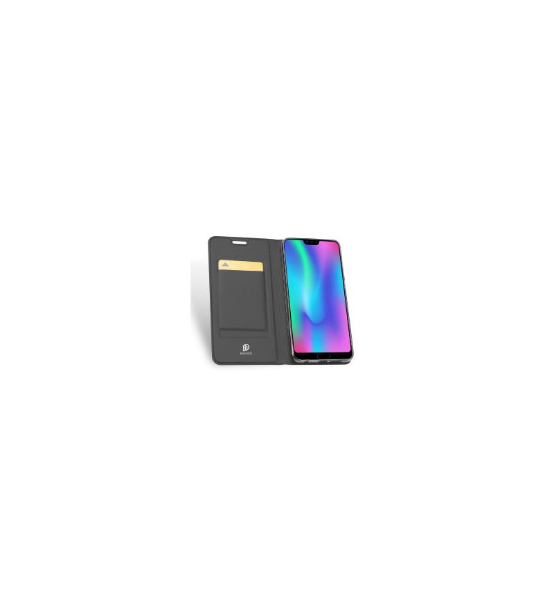 Flipové Pouzdro Na Honor 10 Obchodní Imitace Kůže