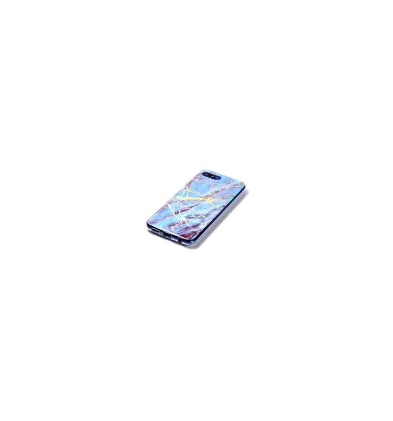 Kryty Na Mobil Na Honor 10 Prémiový Mramor - Modrá
