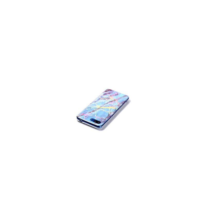 Kryty Na Mobil Na Honor 10 Prémiový Mramor - Modrá