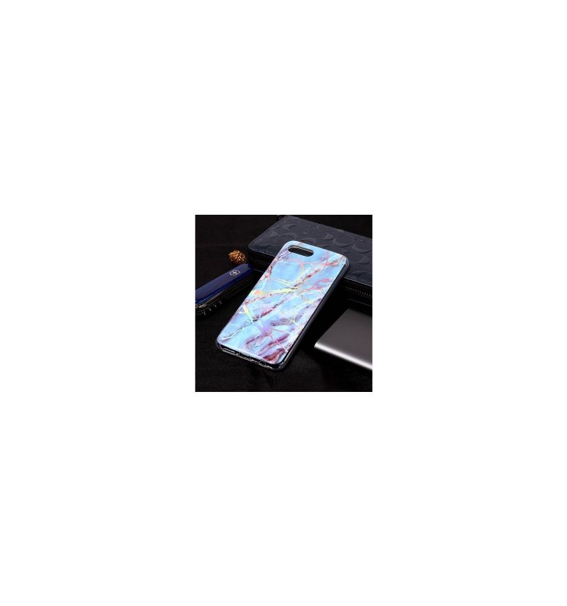 Kryty Na Mobil Na Honor 10 Prémiový Mramor - Modrá