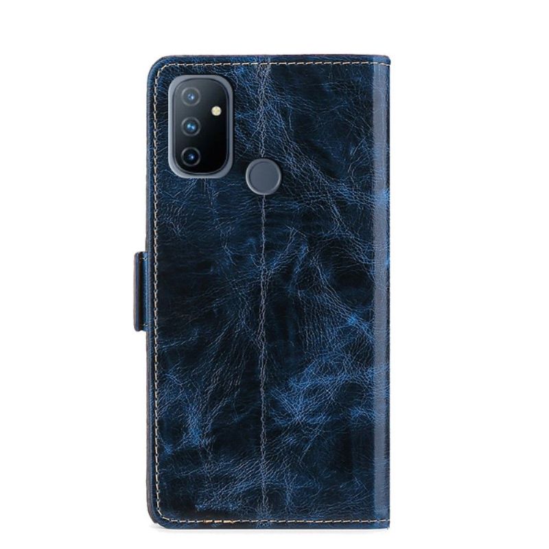 Flipové Pouzdro Na OnePlus Nord N100 Kožené Pouzdro Kožený Držák Karet S Efekty