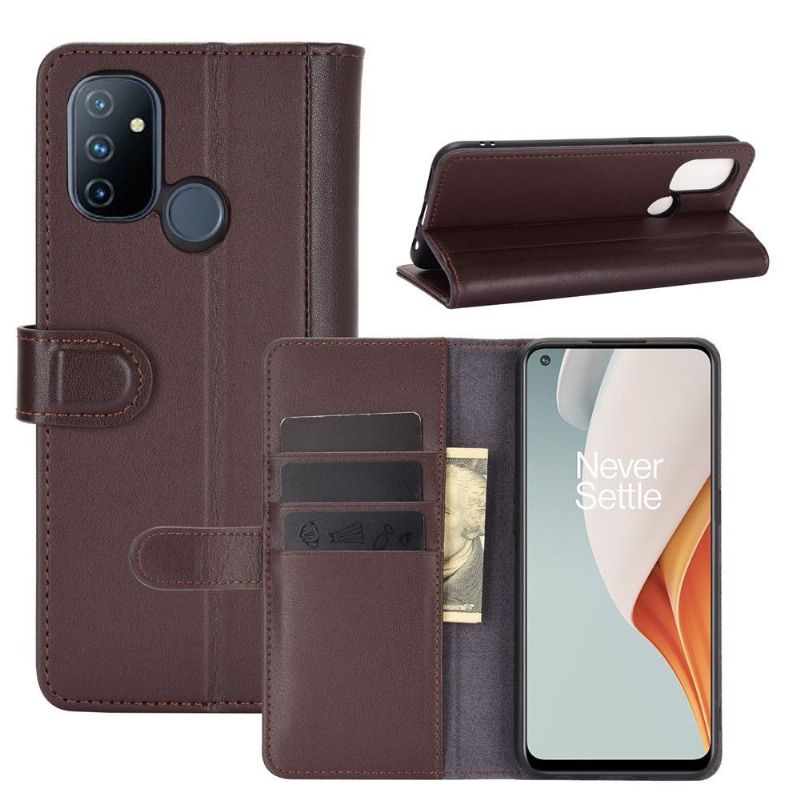Flipové Pouzdro Na OnePlus Nord N100 Prémiová Kůže