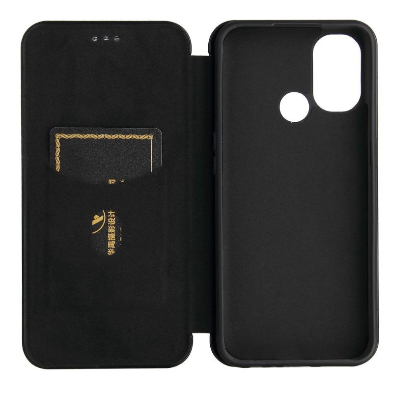 Flipové Pouzdro Na OnePlus Nord N100 Umělá Kůže Ve Stylu Uhlíkových Vláken