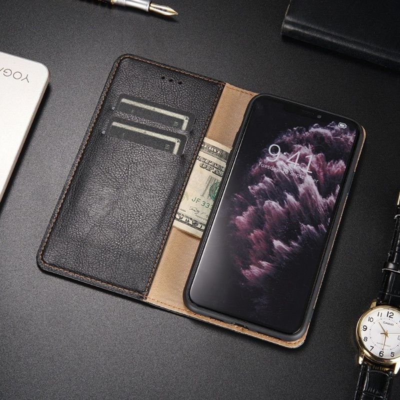 Kryty Na Mobil Na OnePlus Nord N100 Flipové Pouzdro Čistá Umělá Kůže